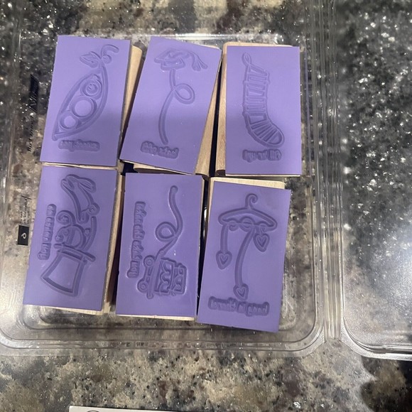 2007  Stampin' Up "Event Full" stamp set; rubber stamps; scrapbooking - Picture 3 of 6